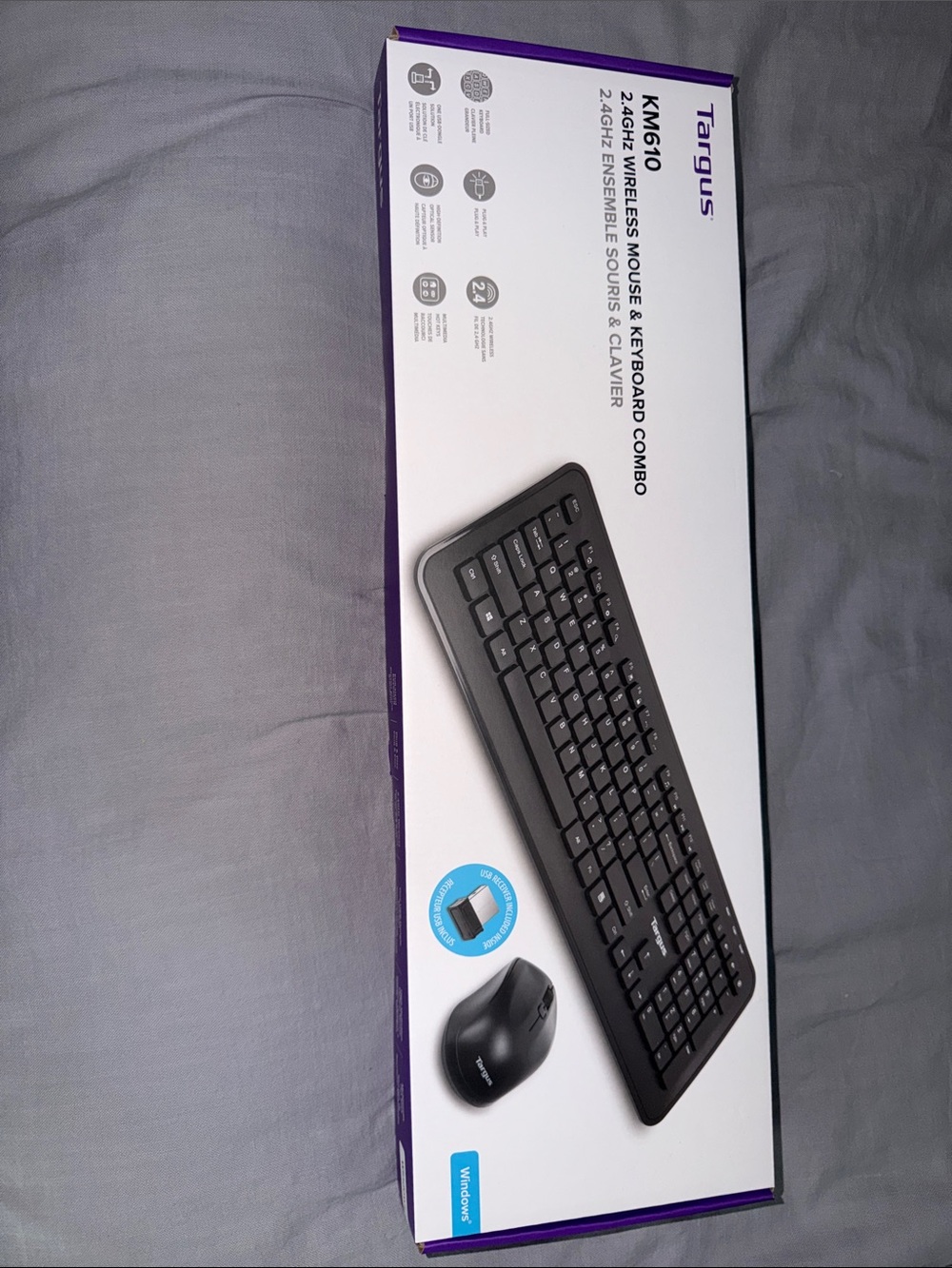 Targus Black Wireless Keyboard and Mouse Set